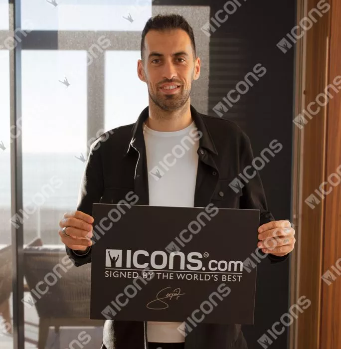 Sergio Busquets Back Signed Spain 2022-23 Home Shirt