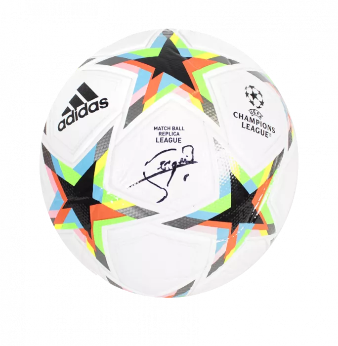 Sergio Busquets Official UEFA Champions League Signed Football In Acrylic Case