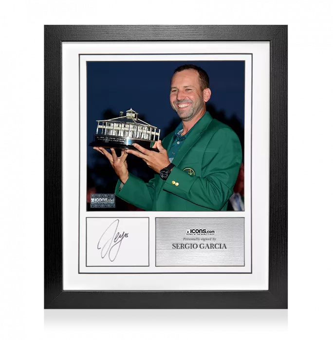 Sergio Garcia Signed Card And Photo Frame – Option 1