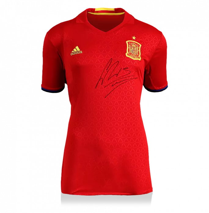 Sergio Ramos Front Signed Spain 2018 Home Shirt