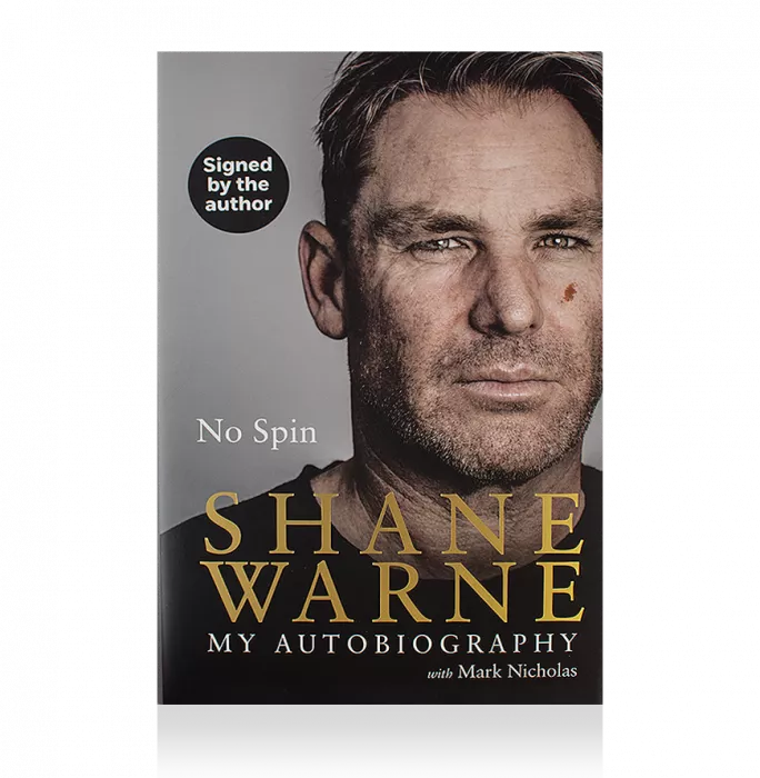 Shane Warne Signed Hardback Book: No Spin My Autobiography