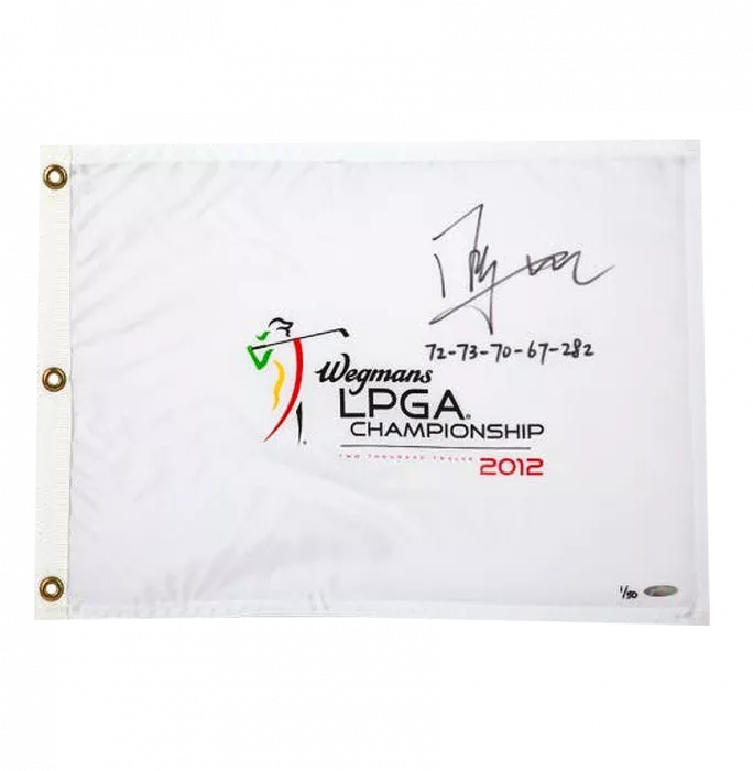 Shanshan Feng Signed 2012 LPGA Championship Pin Flag
