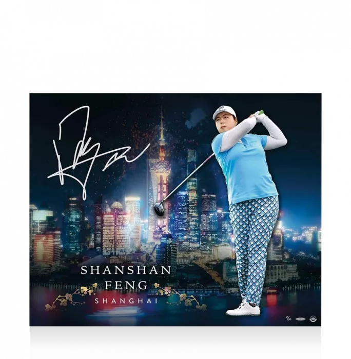 Shanshan Feng Signed Photo: Shanghai City Skyline