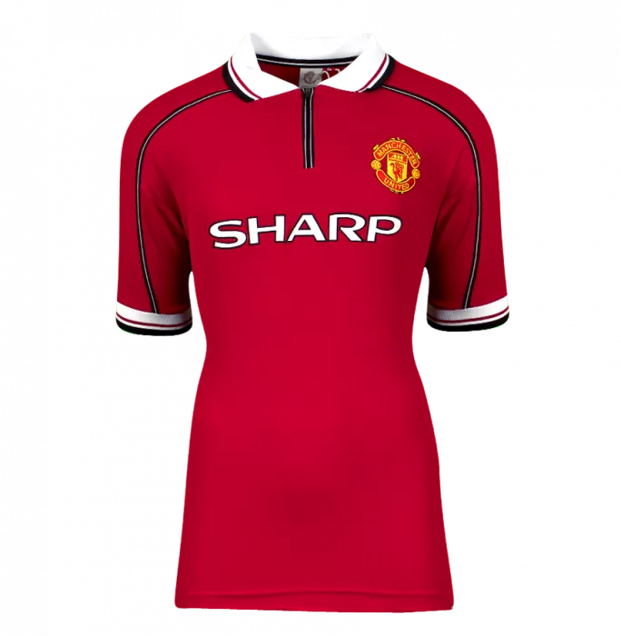 Sir Alex Ferguson Back Signed Manchester United 1999 League Shirt - Number 1 In Deluxe Packaging