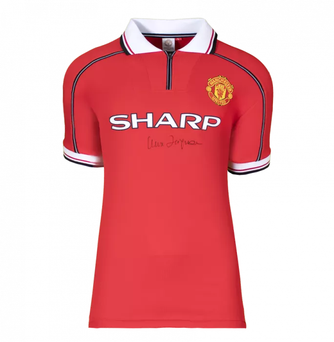 Sir Alex Ferguson & David Beckham Signed Manchester United Home Shirts In Classic Dual Frame