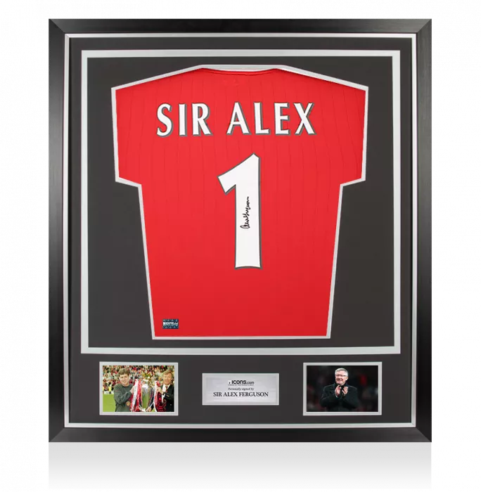 Sir Alex Ferguson Ferguson Back Signed Manchester United 2022-23 Home Shirt In Classic Frame