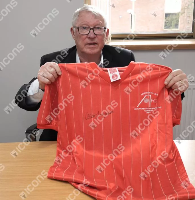 Sir Alex Ferguson Front Signed Aberdeen 1983 European Cup Winners Shirt In Classic Frame