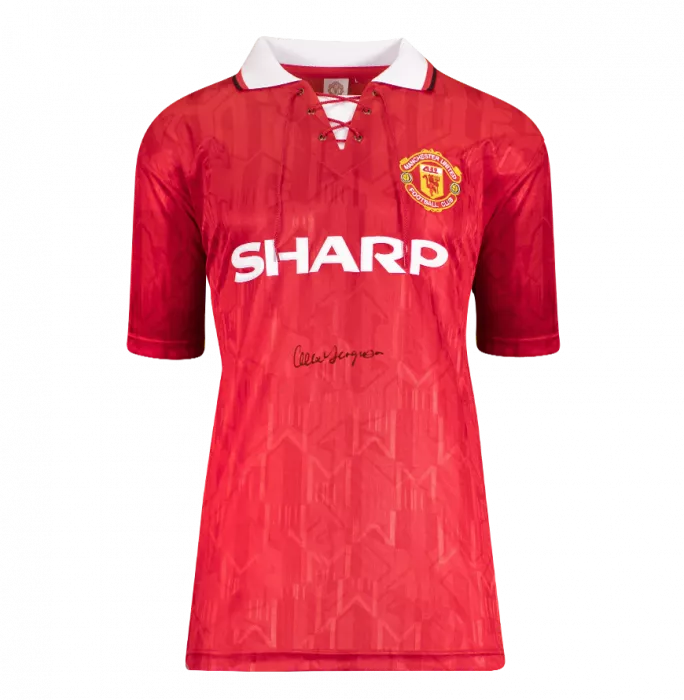 Sir Alex Ferguson Front Signed Manchester United 1994 Home Shirt In Classic Frame