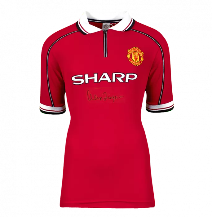 Sir Alex Ferguson Front Signed Manchester United 1999 Home Shirt