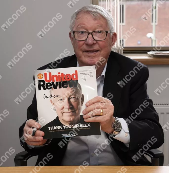 Sir Alex Ferguson Signed And Framed Programme: Manchester United Last Game