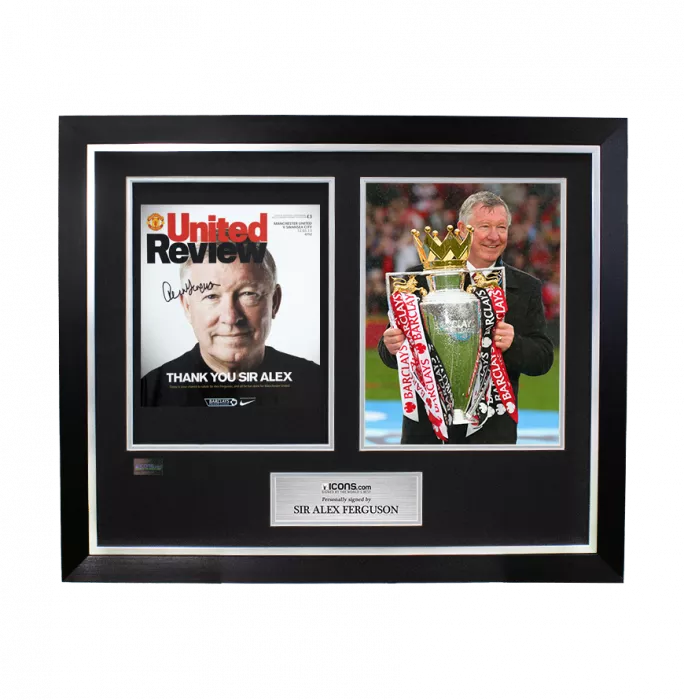 Sir Alex Ferguson Signed And Framed Programme: Manchester United Last Game
