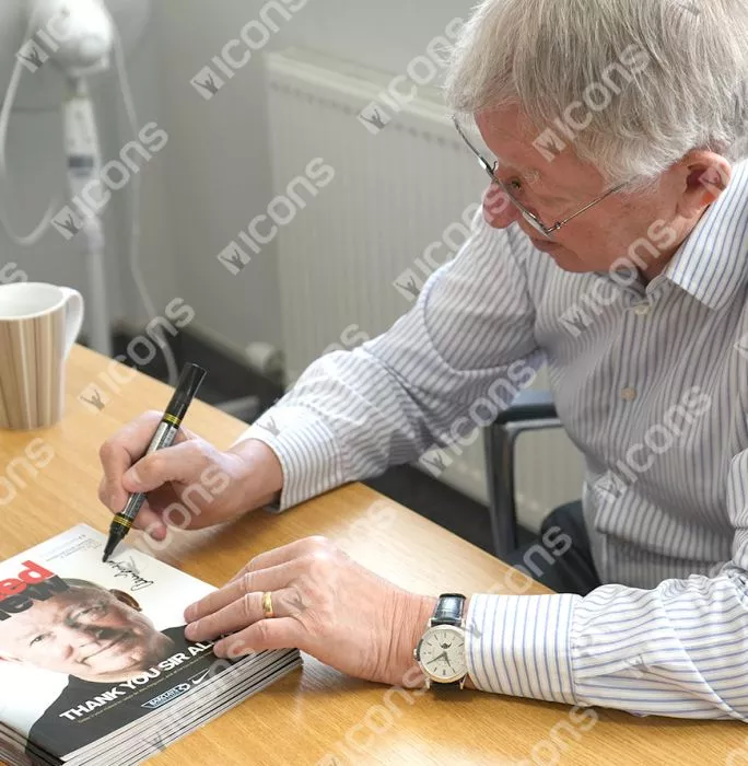 Sir Alex Ferguson Signed Manchester United Programme: Last Home Game