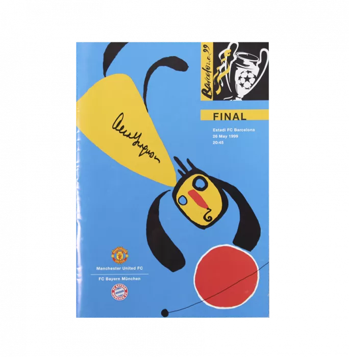 Sir Alex Ferguson Signed Manchester United Programme: UCL 1999 Final