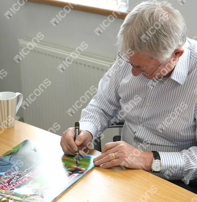 Sir Alex Ferguson Signed Photo: Premier League Trophy