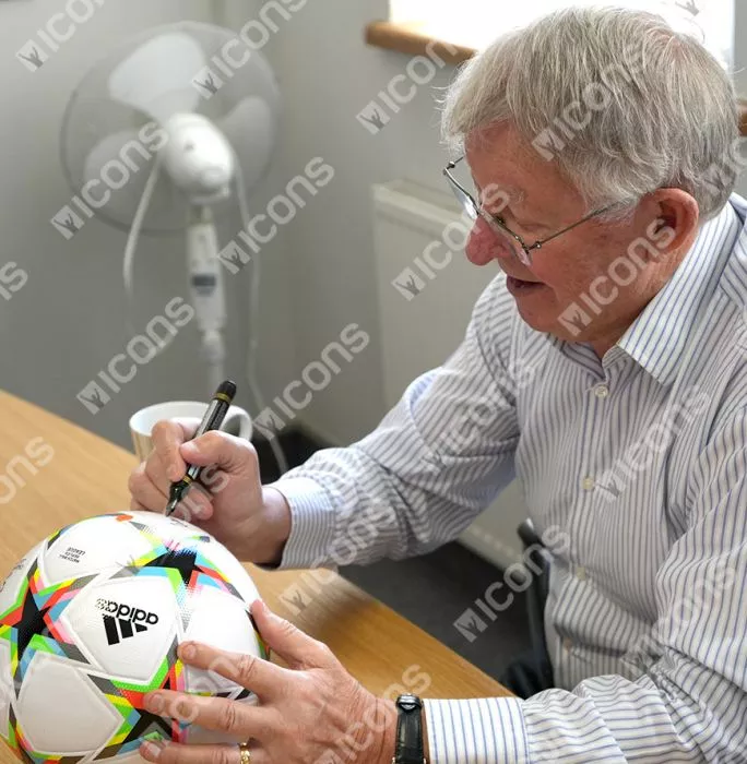 Sir Alex Ferguson Signed UEFA Champions League Football