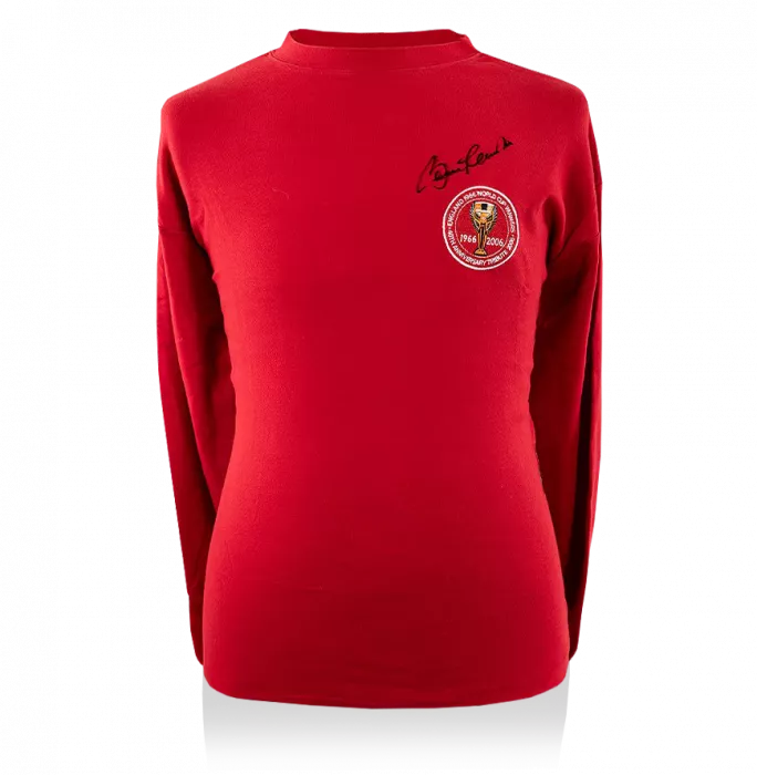 Sir Bobby Charlton Front Signed England 1966 Shirt: 40th Anniversary Special Edition