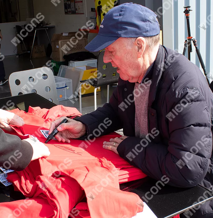 Sir Geoff Hurst Front Signed Score Draw England 1966 Away Shirt In Hero Frame: Option 1