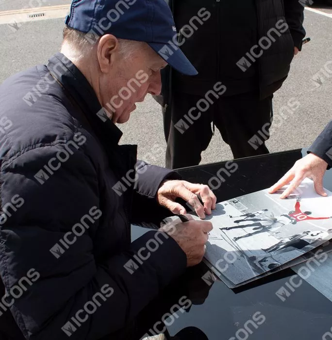 Sir Geoff Hurst Official 1966 FIFA World Cup™ Signed And Framed England Photo: 1966 Final Hat-Trick