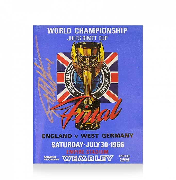 Sir Geoff Hurst Signed 1966 FIFA World Cup Final Matchday Programme