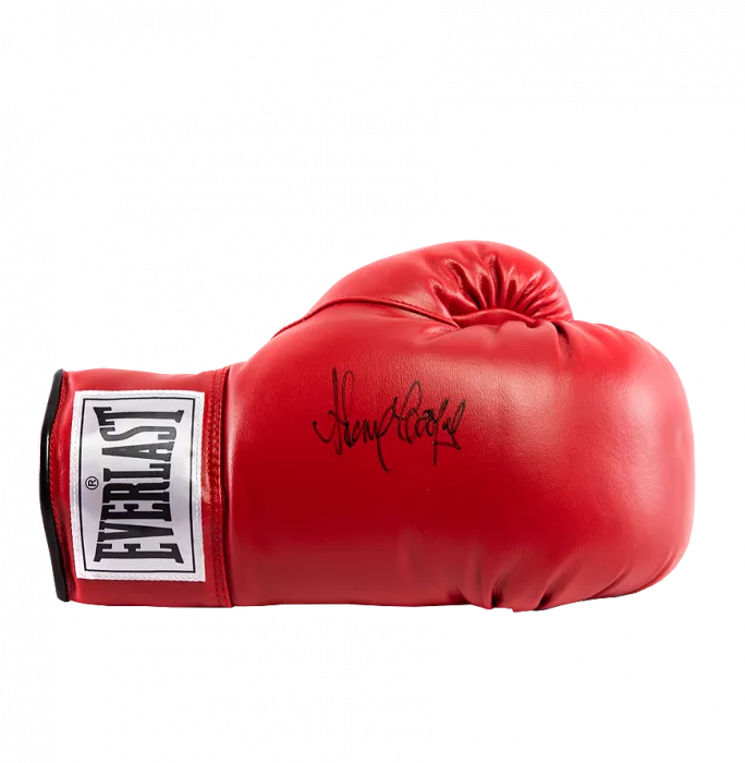 Sir Henry Cooper Signed Red Everlast Boxing Glove