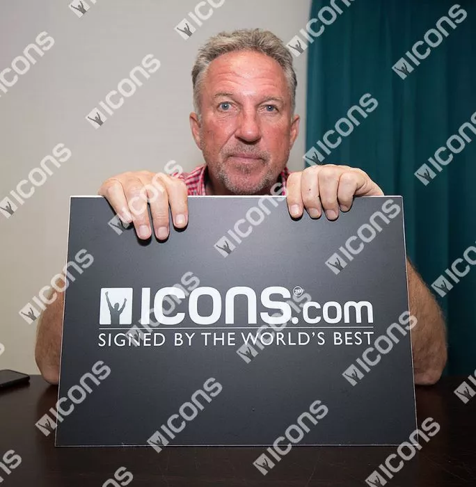 Sir Ian Botham Signed Photo: Dressing Room Cigar Break