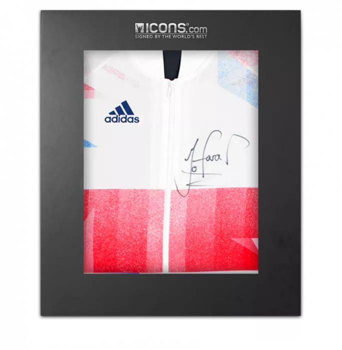 Sir Mo Farah Front Signed Team GB Podium Jacket In Deluxe Packaging
