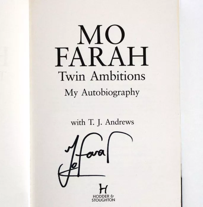 Sir Mo Farah Signed Book: Twin Ambitions – My Autobiography