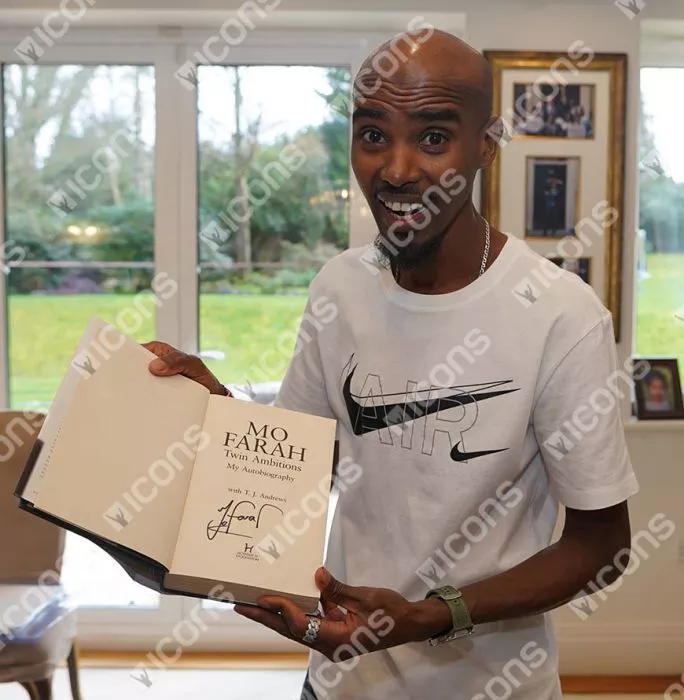 Sir Mo Farah Signed Book: Twin Ambitions – My Autobiography