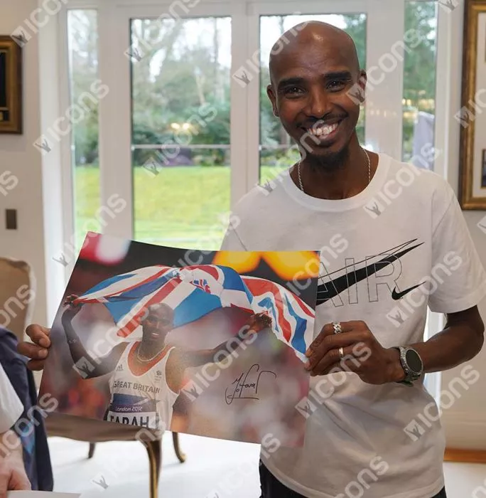 Sir Mo Farah Signed Photo: London 2012 Men's 5 000m Gold
