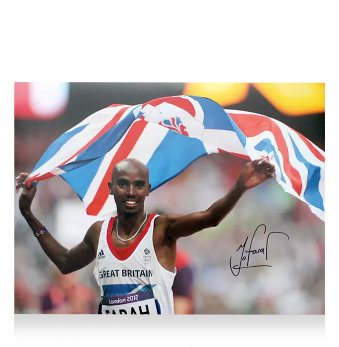 Sir Mo Farah Signed Photo: London 2012 Men's 5 000m Gold