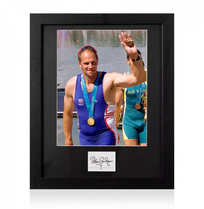 Sir Steve Redgrave Signed Team GB Card and Photo Frame: Option 1