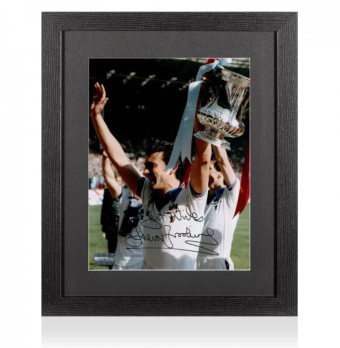 Sir Trevor Brooking Signed West Ham United Photo In Black Wooden Frame: 1980 FA Cup Winner