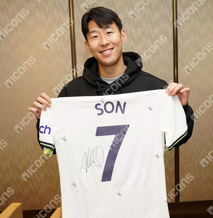 Son Heung-min Back Signed Tottenham Hotspur 2022-23 Home Shirt - Match Issue