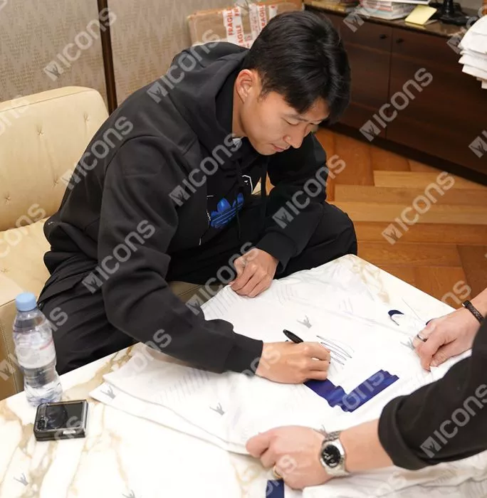 Son Heung-min Back Signed Tottenham Hotspur 2023-24 Home Shirt