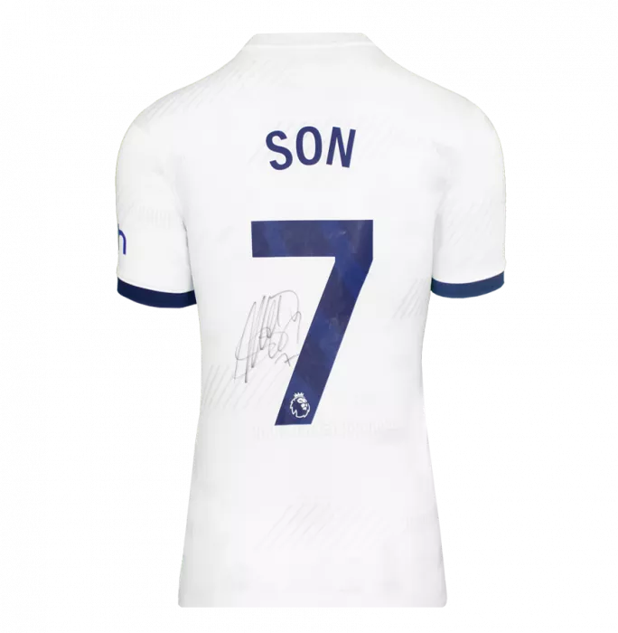 Son Heung-min Back Signed Tottenham Hotspur 2023-24 Home Shirt