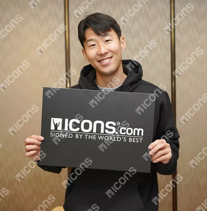 Son Heung-min Front Signed Korea Republic 2014-15 Away Shirt In Hero Frame: Option 1