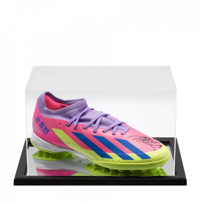 Son Heung-min Signed Adidas Crazyfast HMS Astro Boot In Acrylic Case