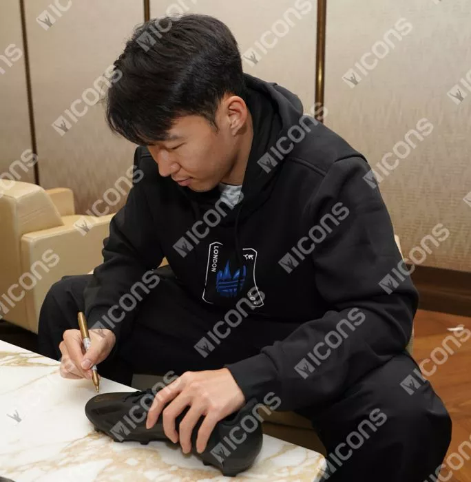Son Heung-min Signed Adidas X Boot In Acrylic Case