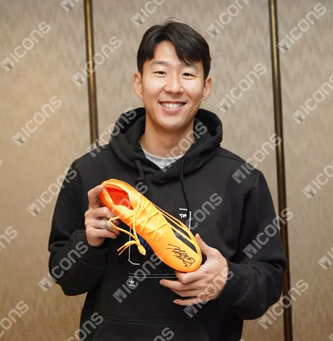 Son Heung-min Signed Adidas X Speedportal .1 Boot In Bubble Frame: Option 1