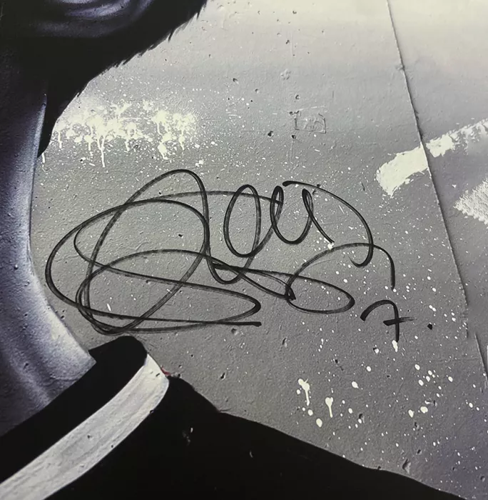 Son Heung-min Signed And Framed MurWalls Limited Edition Graffiti Art - Black & White Celebration