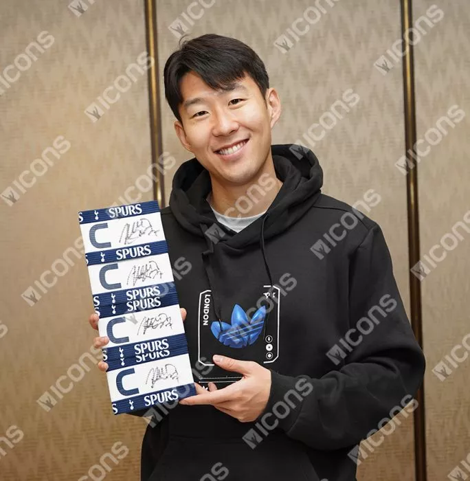 Son Heung-min Signed And Framed Tottenham Hotspur Captain's Armband