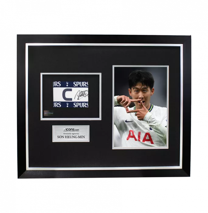 Son Heung-min Signed and Framed Tottenham Hotspur Captain's Armband