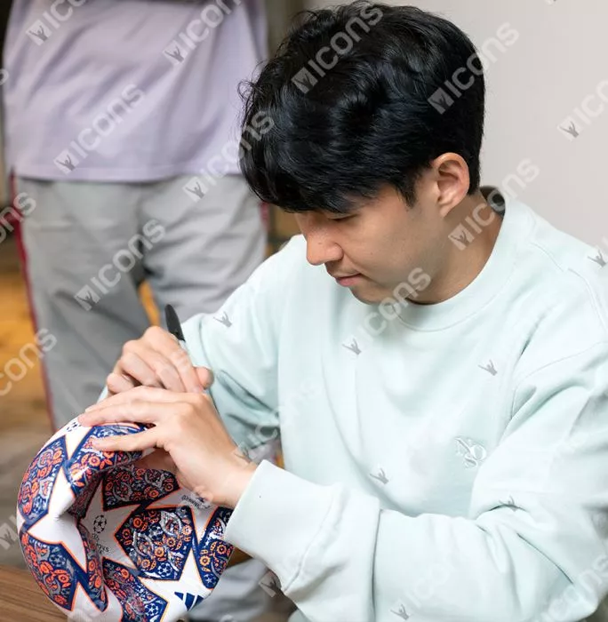 Son Heung-min Signed UEFA Champions League Football