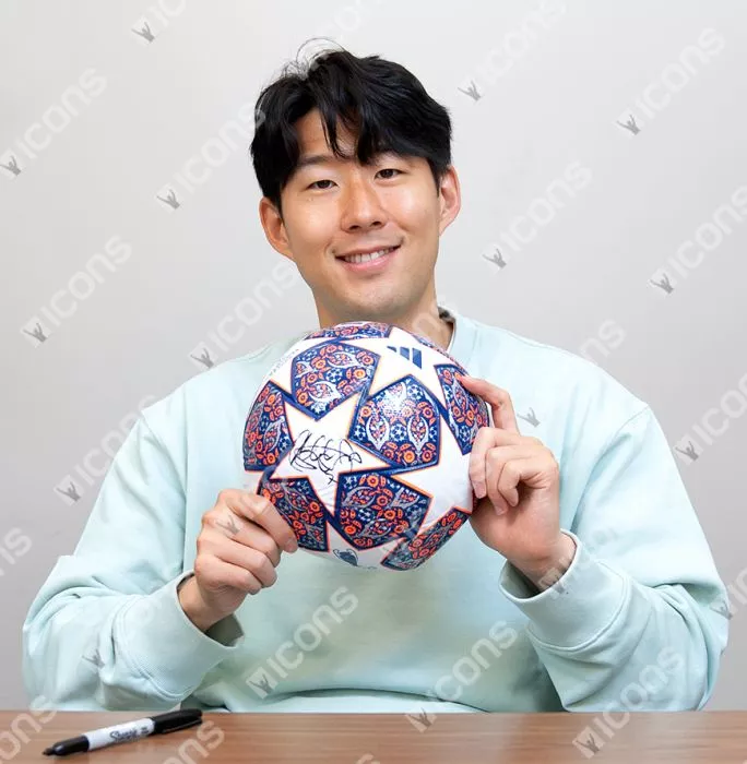 Son Heung-min Signed UEFA Champions League Football