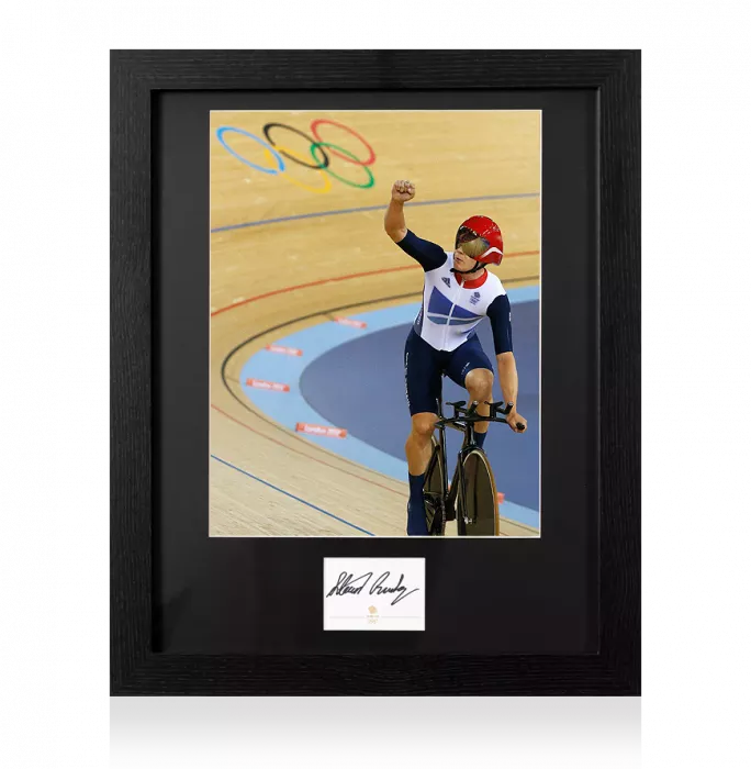 Steven Burke Signed Team GB Card And Photo Frame: Option 1