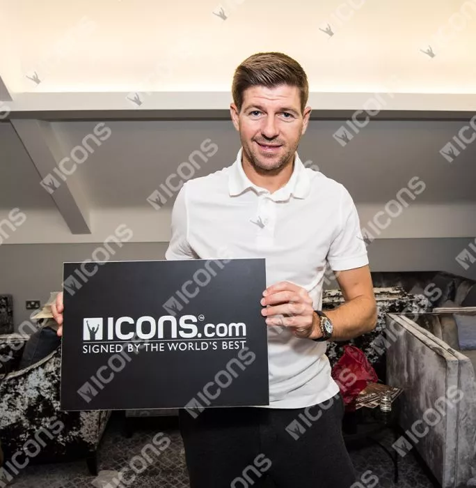 Steven Gerrard And Xabi Alonso Dual Signed Liverpool FC 2005 Home Shirt In Deluxe Packaging