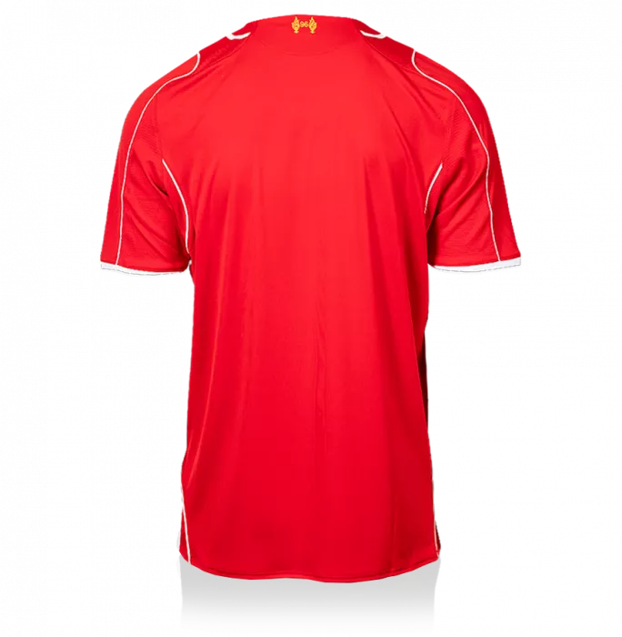 Steven Gerrard Front Signed Liverpool 2014-15 Home Shirt: Liverpool Legend Special Edition