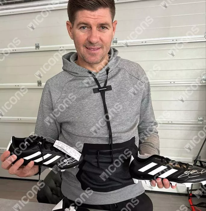 Steven Gerrard Signed Adidas Goletto Football Boot In Bubble Frame: Option 1