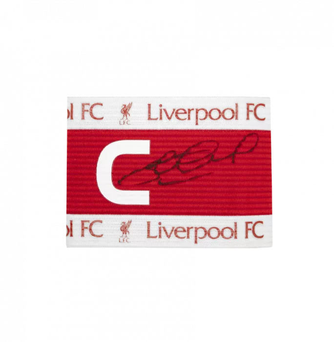 Steven Gerrard Signed And Framed Liverpool FC Captain's Armband