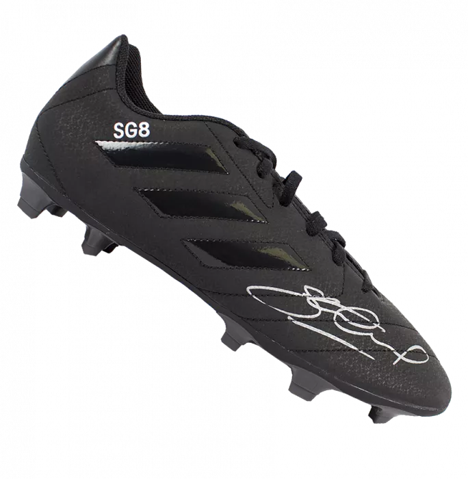 Steven Gerrard Signed Black Adidas Blackout Boot: Special Edition "SG8"
